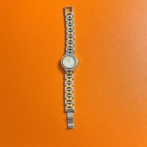 Hermes Vintage Clipper Two-tone Watch - not currently working. Selling As Is.